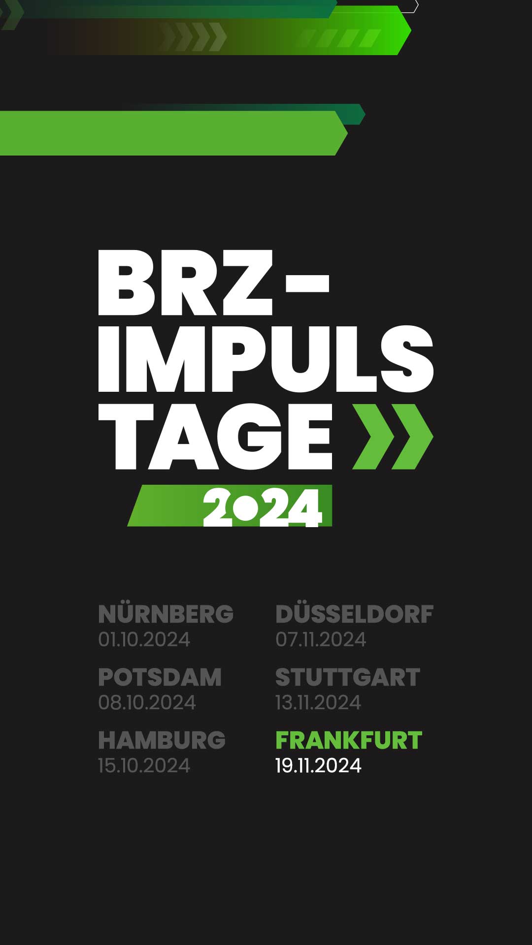 BRZ-Impulstage noch in Frankfurt